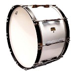 Pearl 1778-W 14x26 Marching Bass Drum, White
