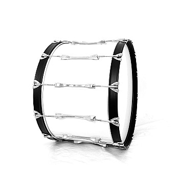 Ludwig 3710-W 14x22 Marching Bass Drum, White