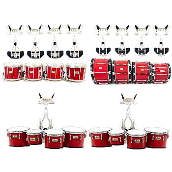 Pearl Championship Series Marching Drumline, Red