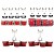 Pearl Championship Series Marching Drumline, Red