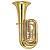 Yamaha YBB641 Pro Rotary Tuba w/Case, Full Size