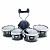 Pearl 10/12/13/14 PMTCCS0234 Championship Marching Quad w/Carrier, Black Lacquer (11-1-B)