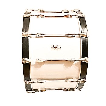 Yamaha 14x24 Field Corp Marching Bass Drum, White (1801-W)