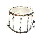 Import 2516-W 12x14 Marching Snare Drum, White