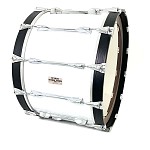 Yamaha 14x22 Field Corp Marching Bass Drum, White (3704-W)