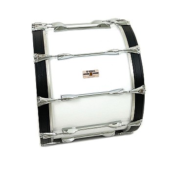 Yamaha 14x20 Field Corp Marching Bass Drum, White (3705-W)