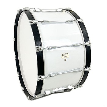 Yamaha 14x28 Field Corp Marching Bass Drum, White (3706-W)