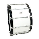 Yamaha 14x26 Field Corp Marching Bass Drum, White (3714-W)