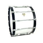 Yamaha 14x22 Field Corp Marching Bass Drum, White (3716-W)