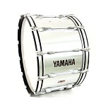 Yamaha 14x26 Field Corp Marching Bass Drum, Brushed Silver (3717-BS)