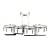 Mapex 6/8/10/12/13 Quantum Marching Quint w/Carrier, White (3805-W)