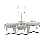 Pearl 3808-W 10/12/13 Marching Trio w/Carrier, White