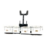 Pearl 8/10/12/13 Competitor Marching Quad w/Carrier, White (3819-W)
