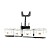 Pearl 8/10/12/13 Competitor Marching Quad w/Carrier, White (3819-W)