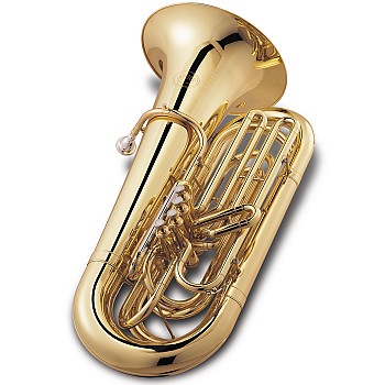 Jupiter JTU1010 Concert Tuba w/Case, 4V 3/4-Full Size