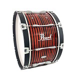 Pearl 14x28 PBDML2814 Championship Marching Bass Drum, Red Spiral Lacquer (8035-RSL)
