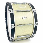 Pearl 14x28 PBDML2814 Championship Marching Bass Drum, Silver Sparkle (8051-SSL)