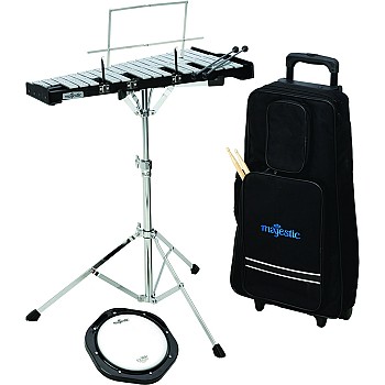 New Beginner Majestic AK32PC Bell Set w/Wheeled Case