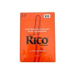 Closeout! Rico Traditional ContraBass Bass Sax Reeds, Strength 2.5/Box 10