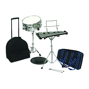 Beginner Return Combo Bell Kit &amp; Pearl Drum Kit w/Carrying Bag