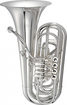 Jupiter JTU1140S Tuba w/Case, Slv, 3/4 Size