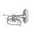 King KMH611S Marching French Horn, Silver