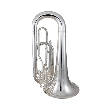 King KMT410S Performance Marching Tuba w/Case, Silver