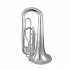 King KMT410S Marching Tuba w/Case, Silver