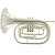 King 1122SP Marching French Horn, Key of Bb/Slv
