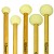 Vic Firth Corpsmaster Marching Bass Mallets, Lt Stain