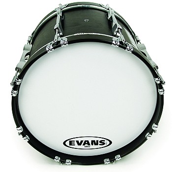 Evans MX1 White BD28MX1W 28&quot; Marching Bass Head, Old Logo