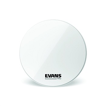 Closeout! Evans MX2 White BD28MX2W 28" Marching Bass Head
