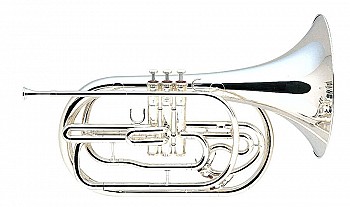Yamaha YHR302MS Marching French Horn, Key of Bb/Slv