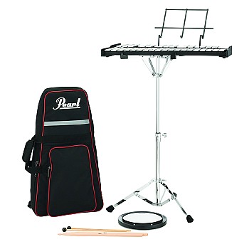 New Beginner Combo Pearl PK910 Bells &amp; SK910C Drum Kit w/Wheeled Bag