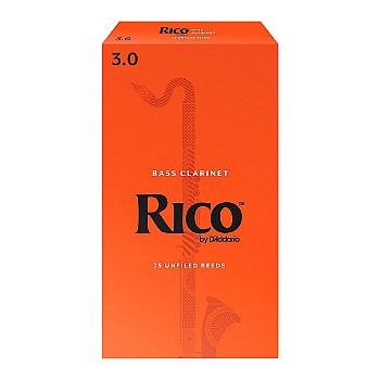 Rico Traditional Bass Clarinet Reeds, Box/25