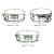 Closeout Sale! Set of 3 Import 5.5x14 Concert Snare Drums, Chrome