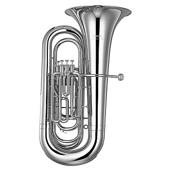 Yamaha YBB321SWC Tuba w/Case, Slv, Full Size