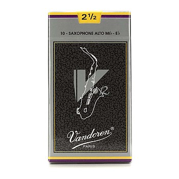 Closeout! Vandoren V12 SR6125 Alto Sax Reeds, Box10/Strength 2.5