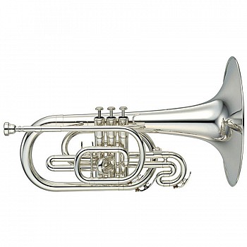 Yamaha YMP204MS Marching Mellophone, Slv