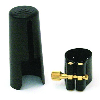 Rovner Neoprene Saxophone Dark Ligature w/Cap