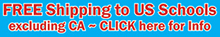 CA - Free Shipping to Schools CA - Free Shipping to Schools